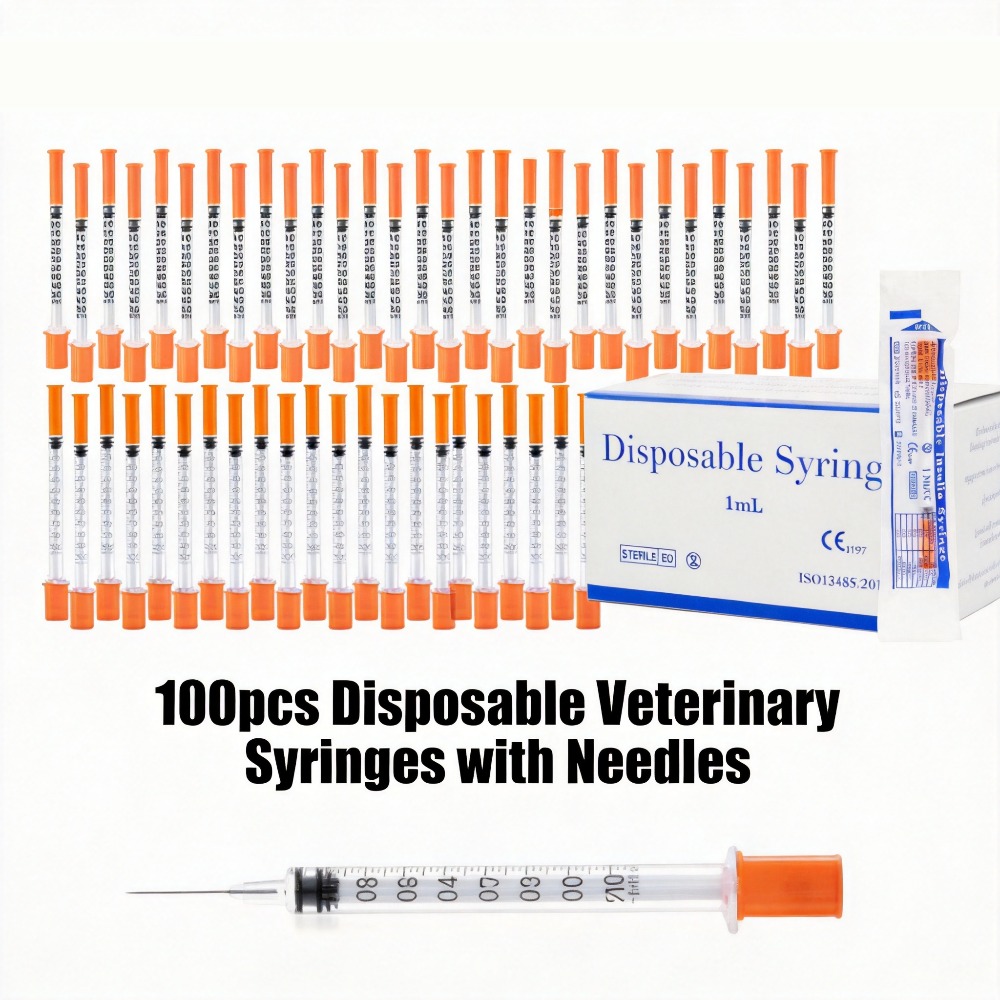 Medical Supplies - 100pcs Disposable Syringe1ml 0.5ml 30G 31G