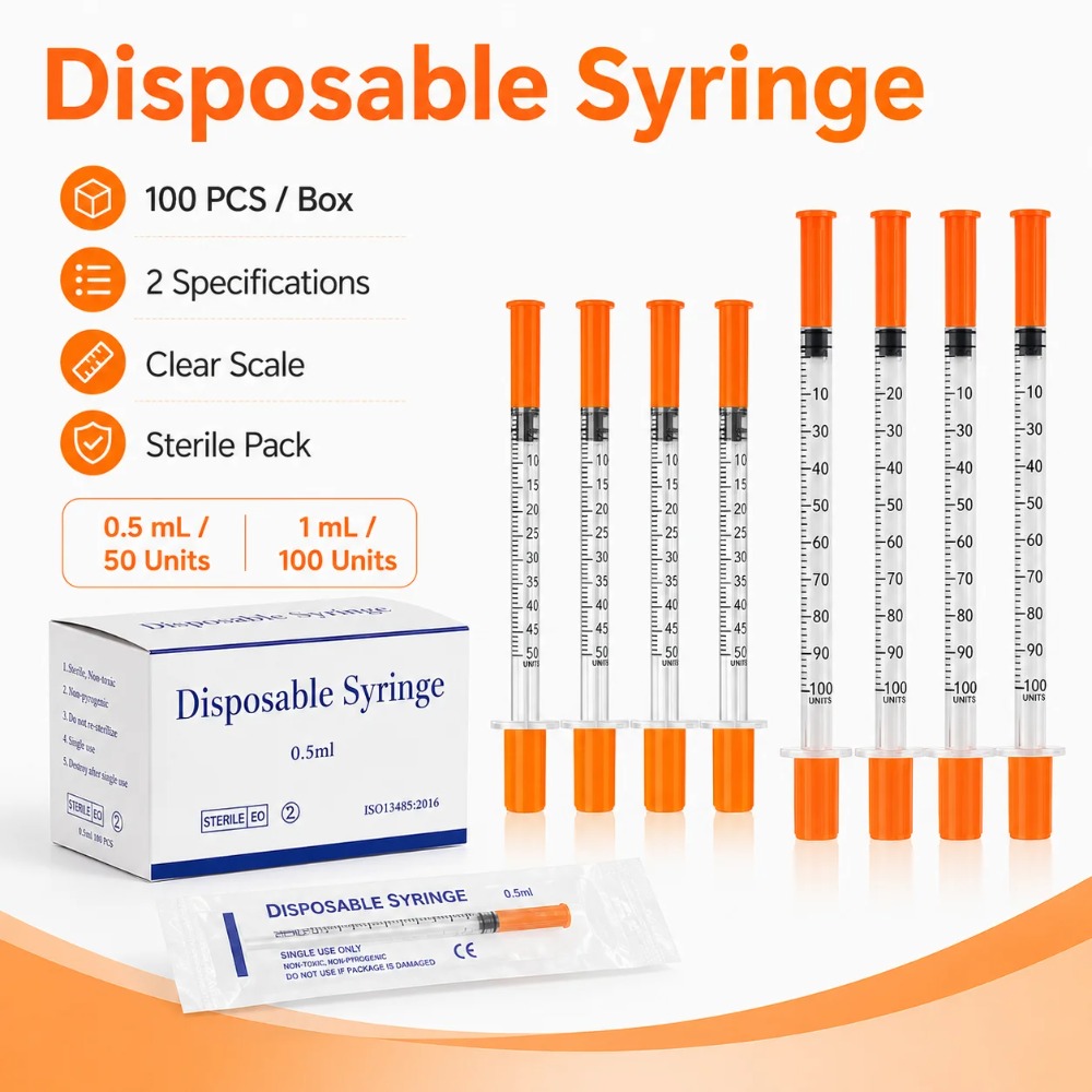 100pcs Disposable Syringe1ml 0 - Medical Supplies review and price