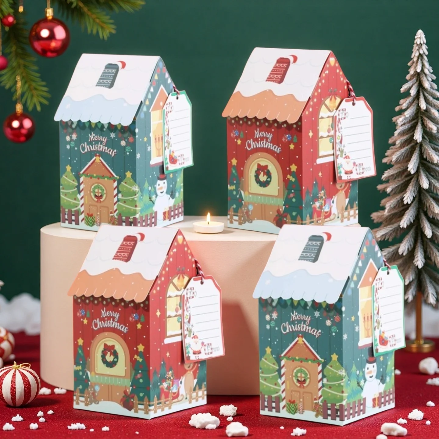 1-40PCS Gingerbread House Gift - Packaging review and price